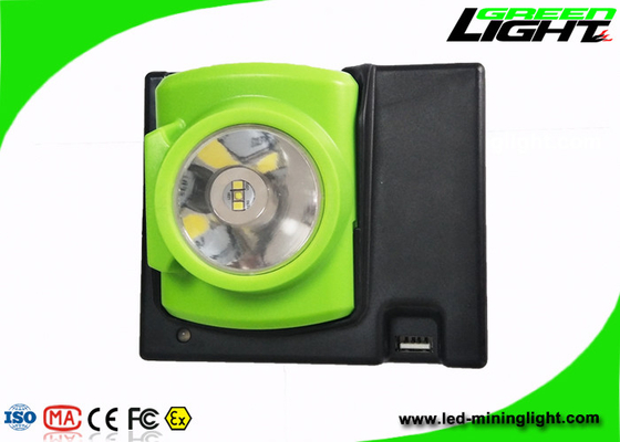 Lampe de chapeau forte de mineurs de l'éclat 15000lux 1,78 watts 4 heures chargeant le temps du port de remplissage magnétique d'USB