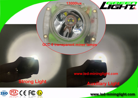 L'exploitation sans fil matérielle de PC dur allume 13000 Lux High Power Helmet Lamp 1.78W