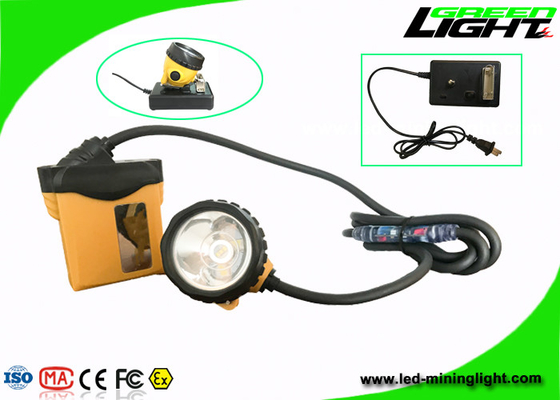 La légèreté de taille a mené des mineurs légers, le phare rechargeable IP68 des mineurs 25000lux