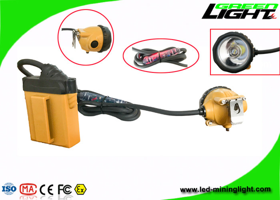 La légèreté de taille a mené des mineurs légers, le phare rechargeable IP68 des mineurs 25000lux