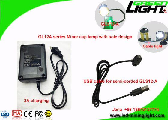 Intense luminosité 25000 Lux Miners Helmet Light avec la fonction d'avertissement de puissance faible de SOS