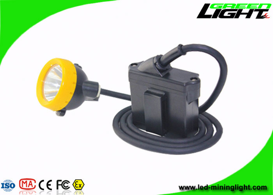 Lampe de chapeau de mineurs de sécurité 7.8Ah Li - Ion Battery 10000 Lux High Beam Corded Type