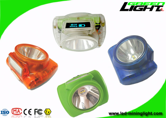 Explosif sans fil de extraction mené rechargeable d'affichage d'écran de la lampe de chapeau d'USB OLED anti-