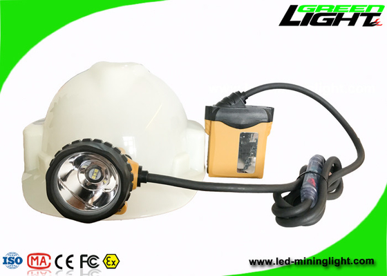 Le casque IP68 antichoc de extraction imperméable a mené les cycles 1200 de batterie d'éclat des lumières 3.7V 25000lux