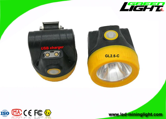 Lampes de chapeau IP68 de extraction sans fil imperméables matériel de 10000 ABS de lux avec le chargeur d'USB