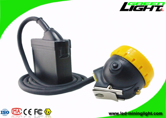 Lampe de chapeau de mineurs de sécurité 7.8Ah Li - Ion Battery 10000 Lux High Beam Corded Type