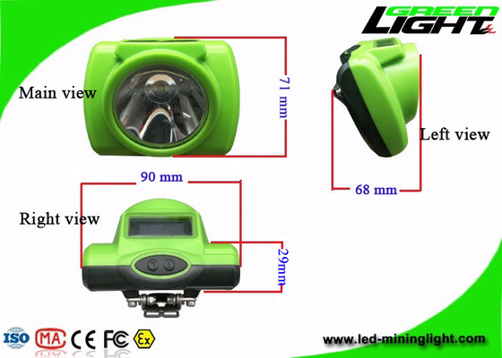 Lumières matérielles de charbonnage de PC d'ABS, batterie de extraction menée 3.7v de la lampe de chapeau 6.8Ah