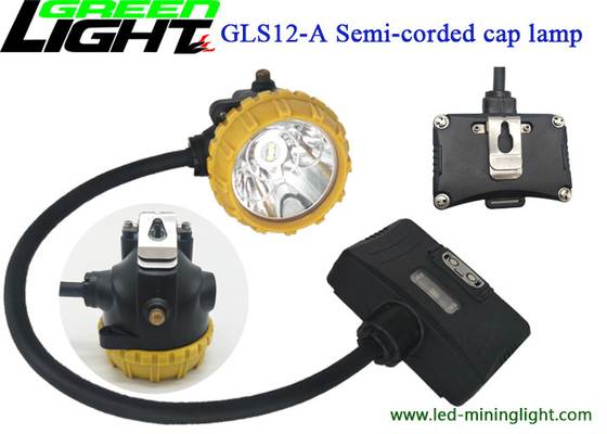 GLS12-A a semi attaché le chapeau d'exploitation allume l'éclat fort de la batterie 25000lux de polymère du lithium 6.8Ah avec la tasse légère en aluminium
