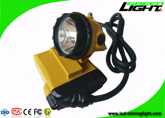 Luminosité attaché de la lampe de chapeau de mineurs de sécurité du travail intense 25000lux SOS 10.4Ah GL12-A