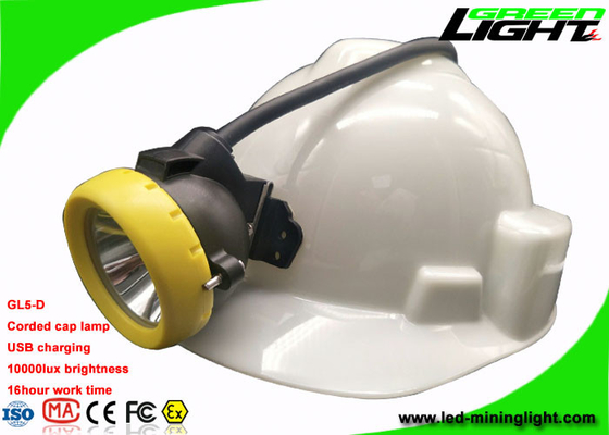 Le chapeau de extraction attaché de LED allume 10000 lux USB chargeant la lampe de secours que 18 heures fonctionnent le temps