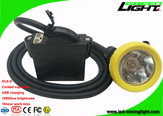 Les lumières de chapeau de l'exploitation IP68 ont attaché l'appui de remplissage de 10000 Lux Brightness With Cable USB