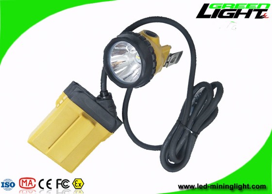 le chapeau de extraction de 10.4Ah IP68 allume l'avertissement de puissance faible de 25000 Lux Minig Corded Cable With