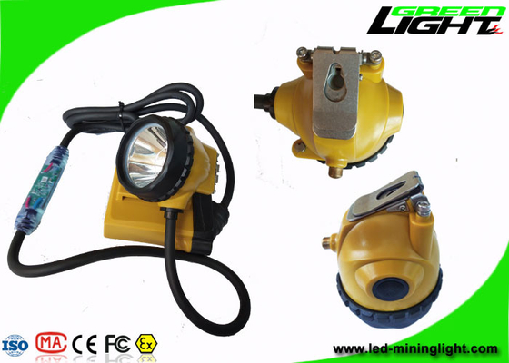 le chapeau de extraction de 10.4Ah IP68 allume l'avertissement de puissance faible de 25000 Lux Minig Corded Cable With