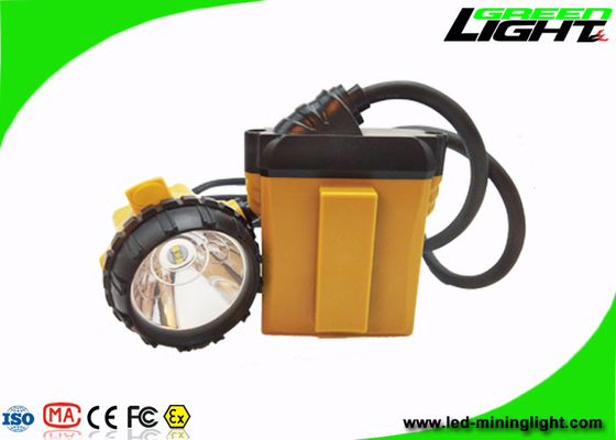 Les mineurs en aluminium couvrent la lampe, batterie du phare IP68 LED 10.4Ah SAMSUNG de casque antichoc