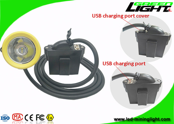 Phare rechargeable USB de mineurs de casque antichoc chargeant 1.67W de l'éclat fort
