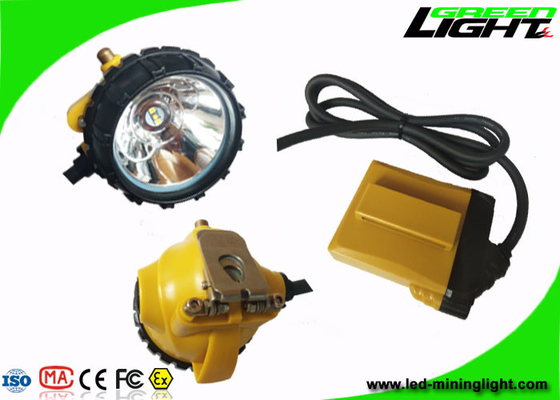 Le chapeau de charbonnage allume la poutre élevée antichoc du casque 10.4AH IP68 25000lux avec le chargeur 2A