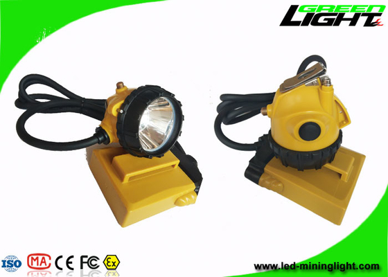 Le chapeau de charbonnage allume la poutre élevée antichoc du casque 10.4AH IP68 25000lux avec le chargeur 2A