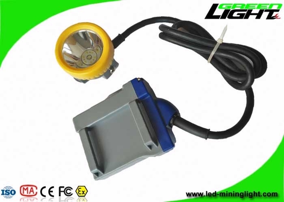La poutre élevée menée rechargeable du phare 15000lux de charbon a attaché la batterie de la lampe de chapeau 6.6Ah