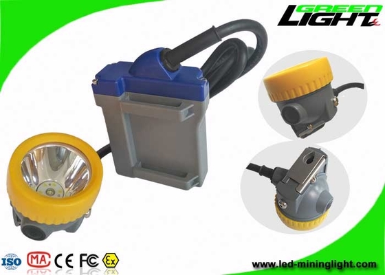 La poutre élevée menée rechargeable du phare 15000lux de charbon a attaché la batterie de la lampe de chapeau 6.6Ah