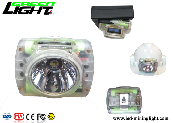 Phare mené imperméable d'écran d'OLED, sans fil transparent rechargeable de lumière de casque antichoc