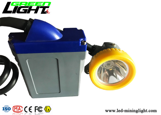 Phare rechargeable attaché 15000lux 3W Cree Led With 6.6Ah Li - Ion Battery de mineurs