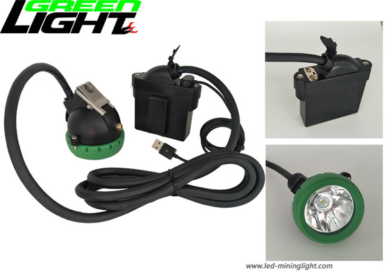 Remplissage rapide mené rechargeable souterrain d'USB de soutien de matériel d'ABS de phare de lampe de chapeau