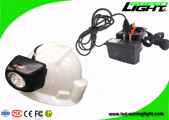 Éclat de petite taille de la lampe de chapeau de mineurs de LED 8000LUX 221lum avec l'écran de Digital