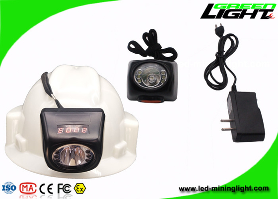 Éclat de petite taille de la lampe de chapeau de mineurs de LED 8000LUX 221lum avec l'écran de Digital