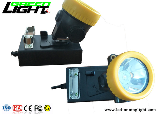 Matériel imperméable antichoc d'ABS de l'éclat IP68 de la lampe 5000lux de casque de mineurs rechargeables