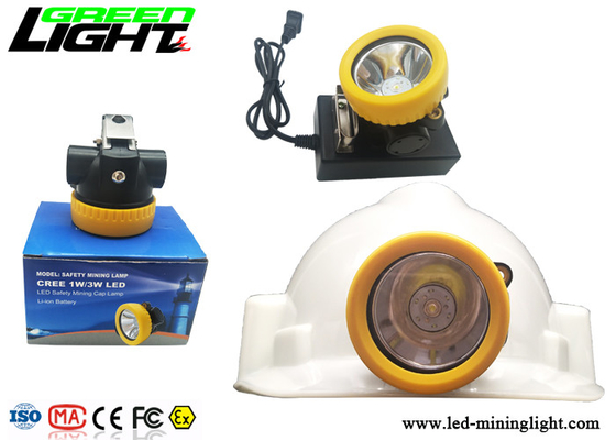 Capacité de petite taille légère de batterie de la lampe de chapeau de mineurs de LED 5000lux 2.2Ah
