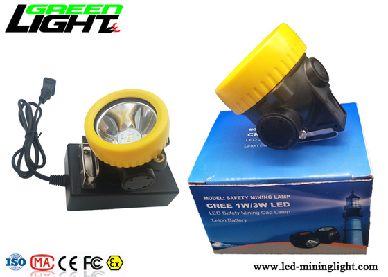 Capacité de petite taille légère de batterie de la lampe de chapeau de mineurs de LED 5000lux 2.2Ah