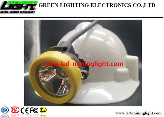 Lithium léger Ion With Silicon Button Cap de la lampe de chapeau de mineurs de LED 10000lux 7.8Ah
