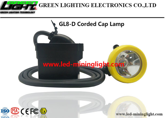 Lithium léger Ion With Silicon Button Cap de la lampe de chapeau de mineurs de LED 10000lux 7.8Ah