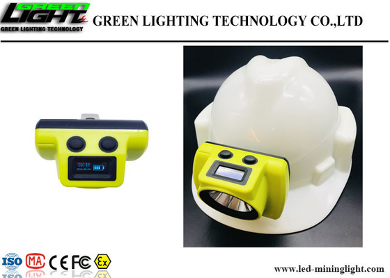 Capacité de batterie de la lampe de chapeau de mineurs des masques LED IP68 6.8Ah avec l'écran d'OLED