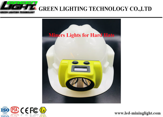Capacité de batterie de la lampe de chapeau de mineurs des masques LED IP68 6.8Ah avec l'écran d'OLED
