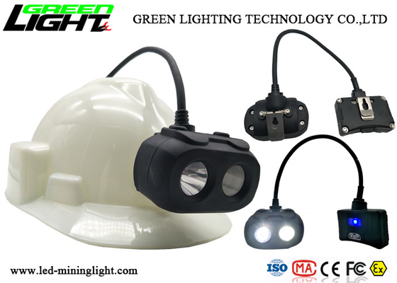 Double batterie de allumage de la lampe de chapeau de mineurs de LED 10000lux 6.8Ah avec le grand affichage d'OLED