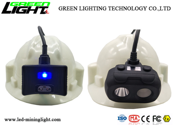 Double batterie de allumage de la lampe de chapeau de mineurs de LED 10000lux 6.8Ah avec le grand affichage d'OLED