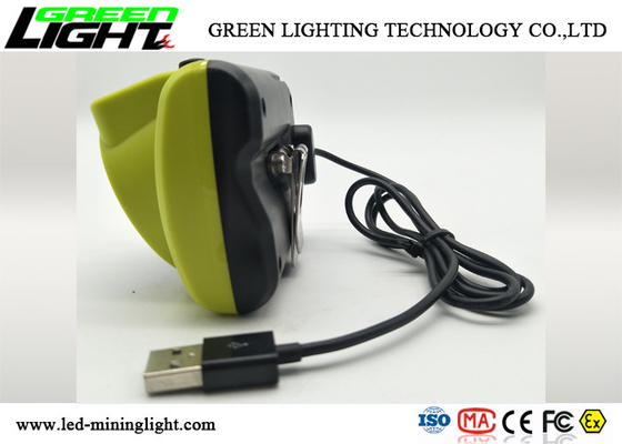 385lum luminosité de capacité de batterie du matériel 6800mA d'ABS de lampe de chapeau de mineurs du CREE LED intense