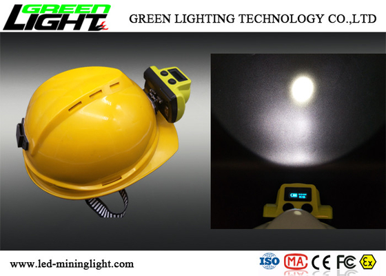 Matériel résistant aux chocs Shell de la lampe de chapeau de mineurs de la sécurité LED 18000lux 385lum IP68