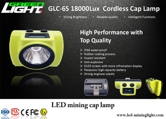18000lux lumières auxiliaires légères principales de la lampe de chapeau de mineurs de l'éclat LED une deux