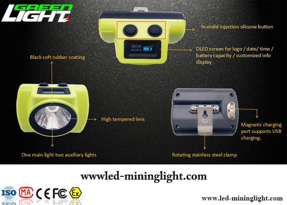 18000lux lumières auxiliaires légères principales de la lampe de chapeau de mineurs de l'éclat LED une deux
