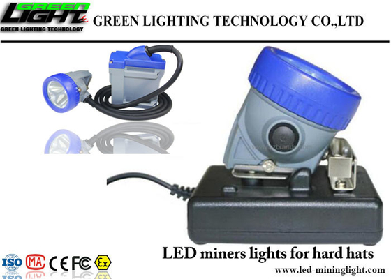 La lentille à l'épreuve des balles a mené la lampe de chapeau de mineurs 6,6 oh Li - Ion Battery 1000lux IP68 imperméable