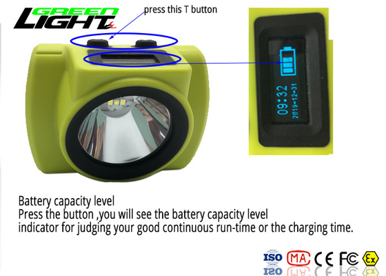 Tous dans un phare rechargeable de LED, casque antichoc ont mené 6800Ah rechargeable léger