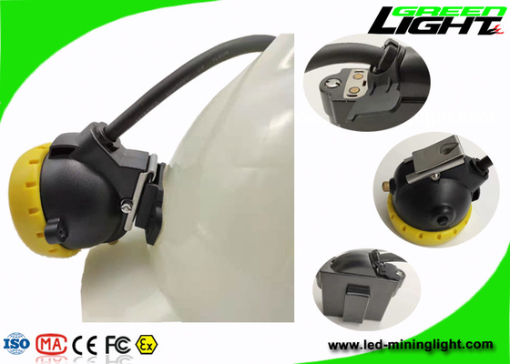 Batterie de allumage industrielle de la lampe de chapeau de mineurs de LED 10000lux 7.8Ah avec le chapeau de bouton de silicium