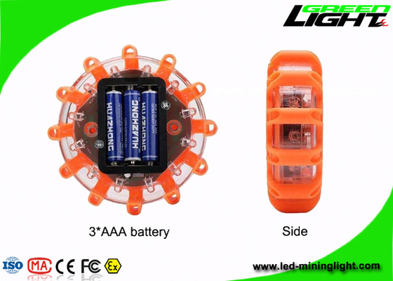 Le trafic rechargeable en plastique de fusée de route de voyant d'alarme du disque LED de secours USB 3 LED