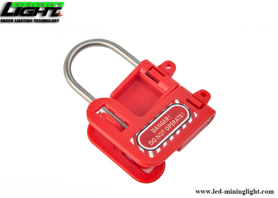 Lock-out en acier de loquet de sécurité de no. S430 avec la poignée en plastique rouge, dégagement de mâchoire de 1in (25mm)
