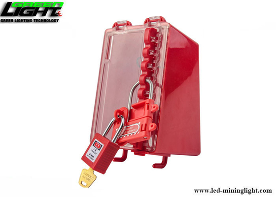 Lock-out en acier de loquet de sécurité de no. S430 avec la poignée en plastique rouge, dégagement de mâchoire de 1in (25mm)