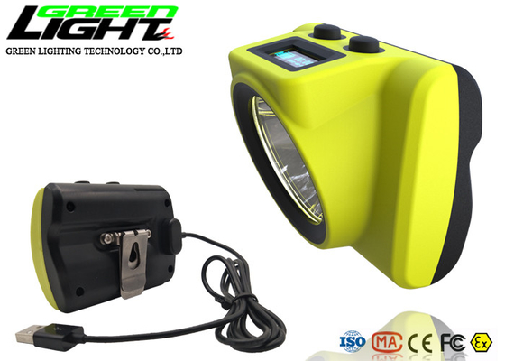 Lampe de chapeau imperméable de mineurs d'IPX8 18000lux 385LUM 6800mAh