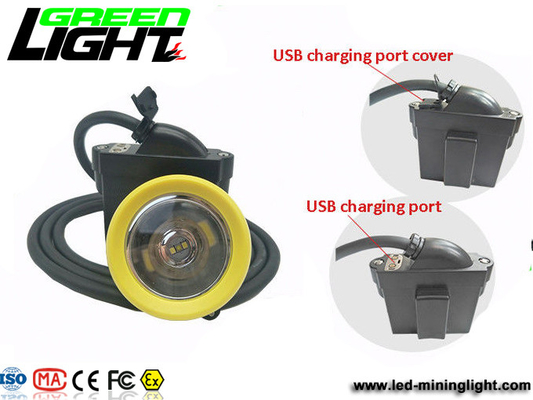 IP68 imperméable 6.6Ah Lux Underground Miners Helmet Lamp 1000