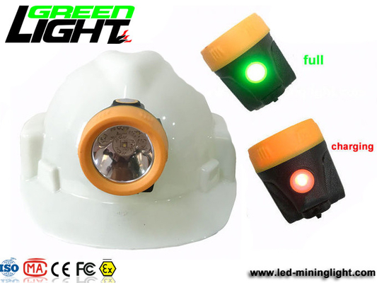 IP68 1W 2.8Ah Li Ion 6000 Lux Mining Hard Hat Lights